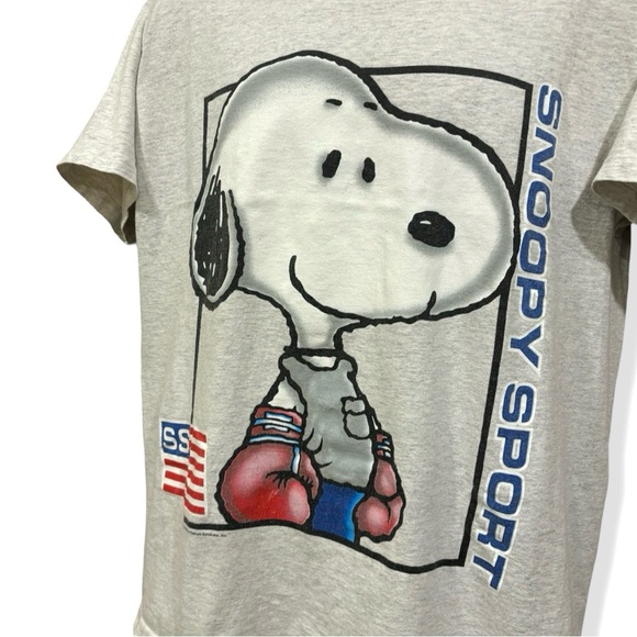 Vintage 90s Peanuts Snoopy Sport T-Shirt - Picture 3 of 5